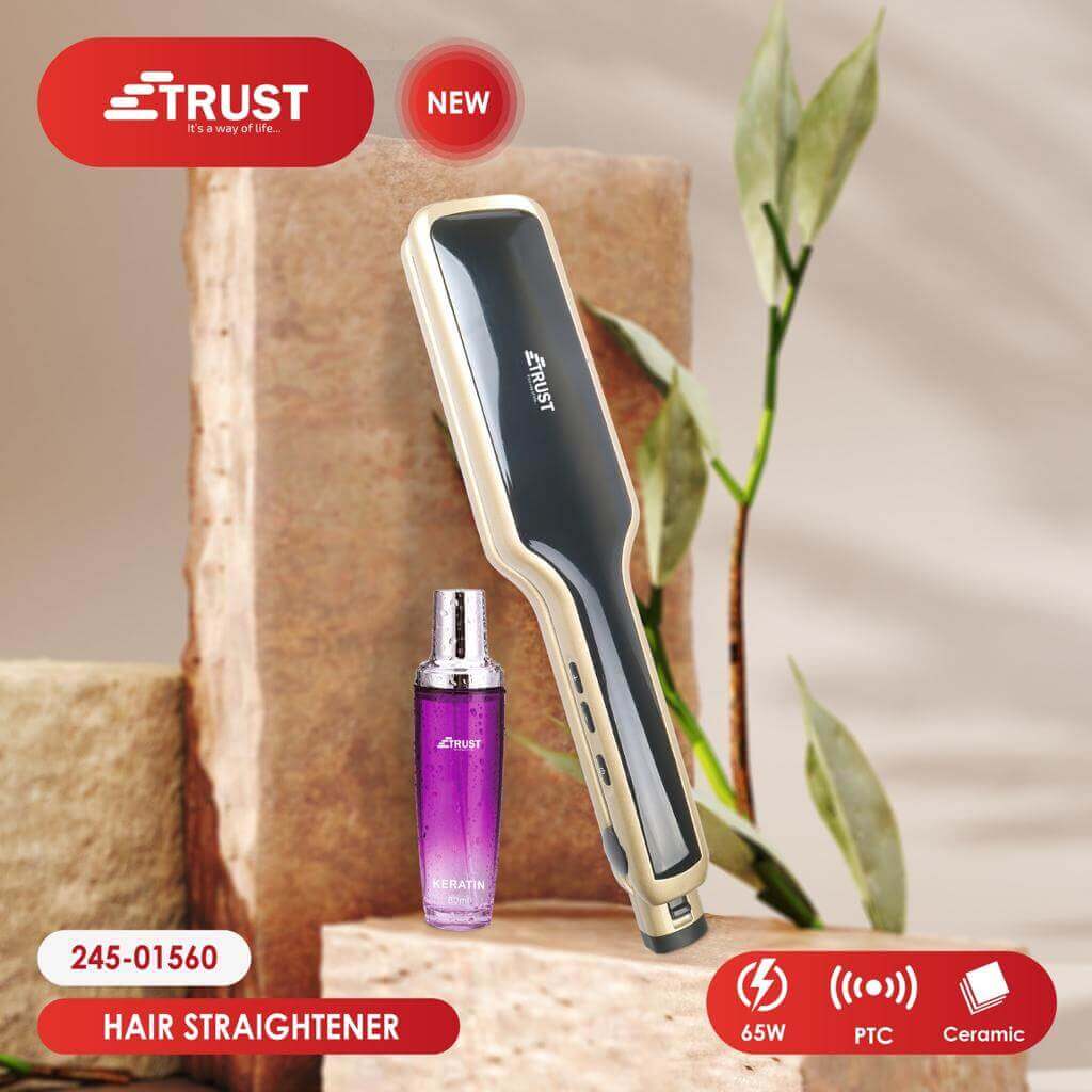 جهاز تمليس الشعر تراست مع زيت شعر (01560-245) EN-3118AS