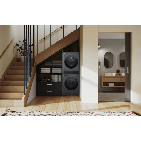 غسالة مع نشافة ال جي 12/10 كيلو ستانلس داكن WT-B12103WD