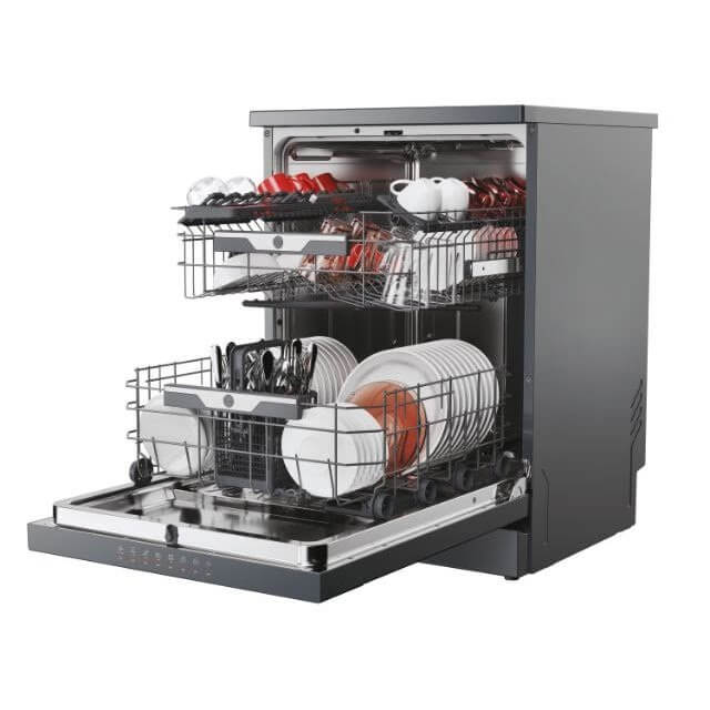 جلاية هوفر 8 برامج رمادي داكن H-DISH500 HF 5C7F0A-80