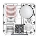 جلاية هوفر 8 برامج رمادي داكن H-DISH500 HF 5C7F0A-80