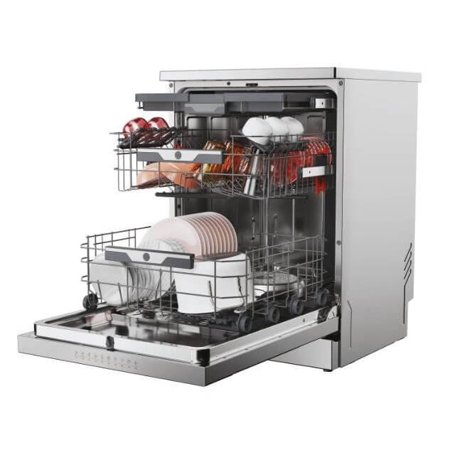 جلاية هوفر 10 برامج ستانلس H-DISH HF 6B4S1PX-80