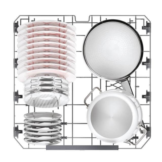 جلاية هوفر 10 برامج ستانلس H-DISH HF 6B4S1PX-80