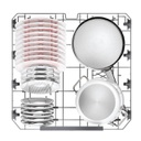 جلاية هوفر 10 برامج ستانلس H-DISH HF 6B4S1PX-80
