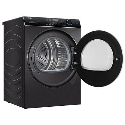 نشافة هاير 9 كيلو مضخة حرارية ستانلس داكن HD90-A2979R-UK