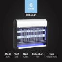 قاتل حشرات كرست 10 واط شمعتين CR-5243