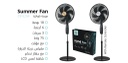 مروحة كرست 18 أنش 3 سرعات 6 فراشات مع ريموت CR-5254