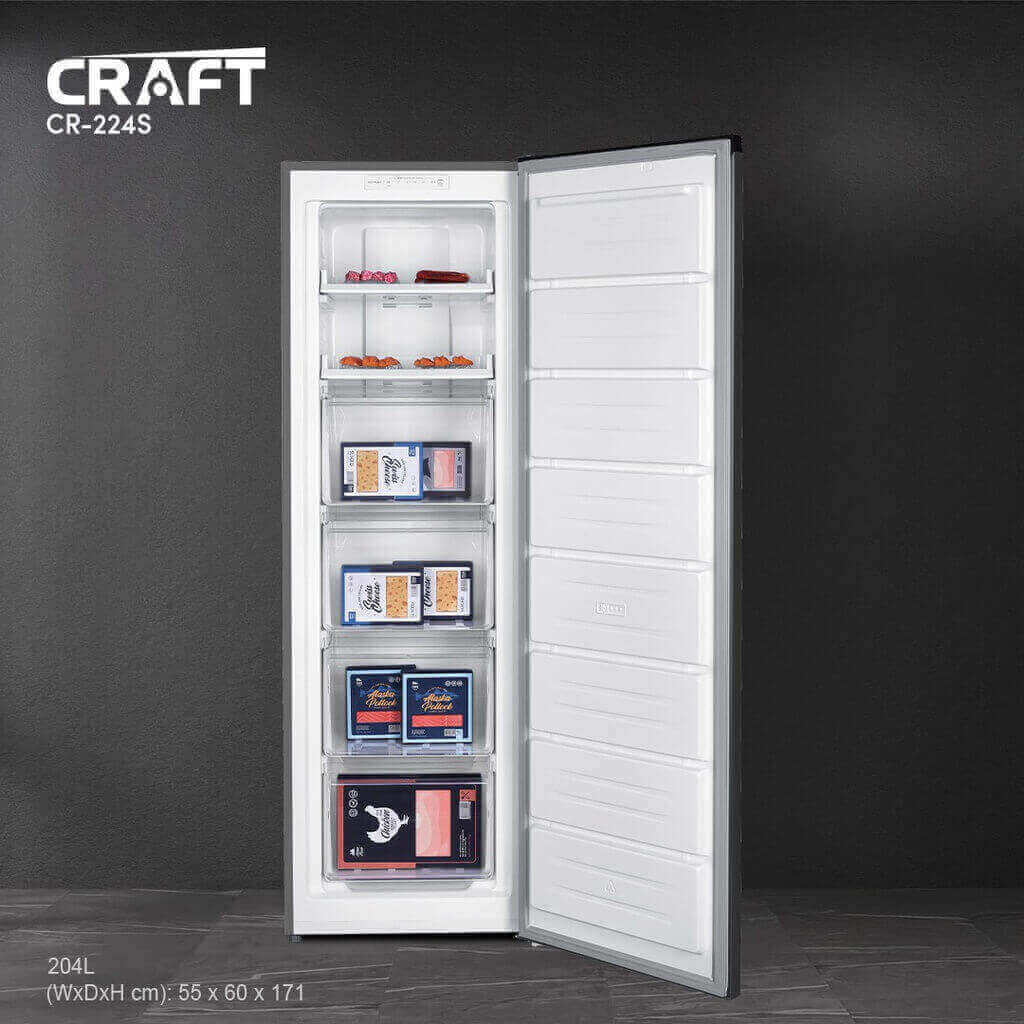 فريزر كرفت 6 جوارير ستانلس CR-224S