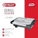 توستر ضغط تراست 1200 واط ستانلس 02508-210
