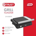 توستر ضغط تراست 2000 واط اسود/ستانلس 02570-210