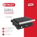 توستر ضغط تراست 2000 واط زجاج اسود 02560-210