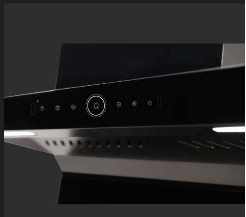 شفاط هاير مع مدخنة 90 سم زجاج اسود HVQ-795HGBMY/H
