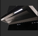 شفاط هاير مع مدخنة 90 سم زجاج اسود HVQ-795HGBMY/H