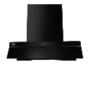 شفاط هاير مع مدخنة 90 سم زجاج اسود HH-GT6907GB
