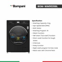غسالة بمباني 9 كيلو اسود BOM-WM9046BL