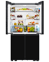 ثلاجة سامسونج 4 ابواب 648 لتر زجاج اسود RM70F63REBML