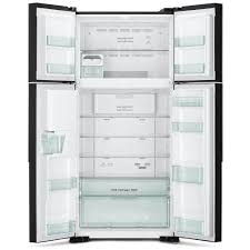 ثلاجة هيتاشي 4 ابواب 586 لتر زجاج سلفر R-W660PRS7 (GGR)