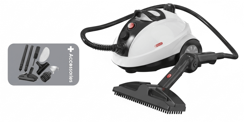 ماكنة بخار تراست ابيض/اسود 15040-215