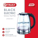 ابريق كهربائي تراست 1.8 لتر زجاج اسود 01511-210