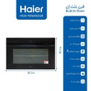 فرن هاير بلت ان 90 سم زجاج اسود HOX-F6NAN2GB