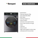 غسالة بمباني 10 كيلو ستانلس BOM-WM1046IX