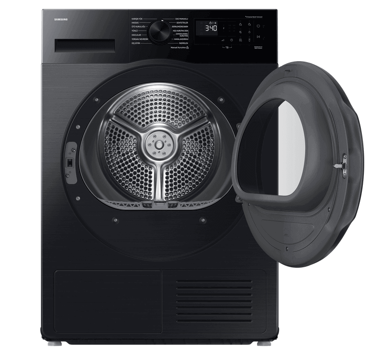 نشافة سامسونج 9 كيلو مضخة حرارية اسود DV90DG52A0AB