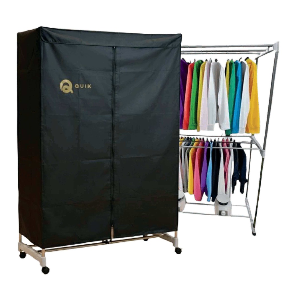 نشافة كويك مزدوجة 3000 واط اسود Q-D8101B