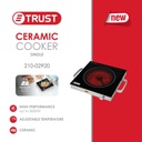 طباخ كهرباء تراست واحد عين زجاج اسود 02920-210