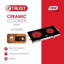 طباخ كهرباء تراست اثنين عين زجاج اسود 02930-210