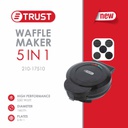 ماكنة وافل تراست متعدد الوظائف 800 واط اسود 17510-210
