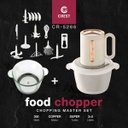 مفرمة خضار كرست 300 واط زجاج 2 لتر ستانلس 3 لتر متعددة الوظائف CR-5266