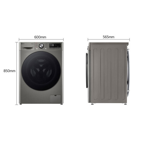 غسالة ال جي 9 كيلو ستانلس R3-S9XTWE