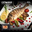 فرن توستر اوفرا جاز 60 لتر مع مقلى هوائي اسود/ذهبي OF6004A
