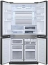 ثلاجة شارب 4 ابواب 605 لتر ستانلس SJ-FE87V-SS5