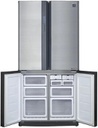 ثلاجة شارب 4 ابواب 605 لتر ستانلس SJ-FE87V-SS5