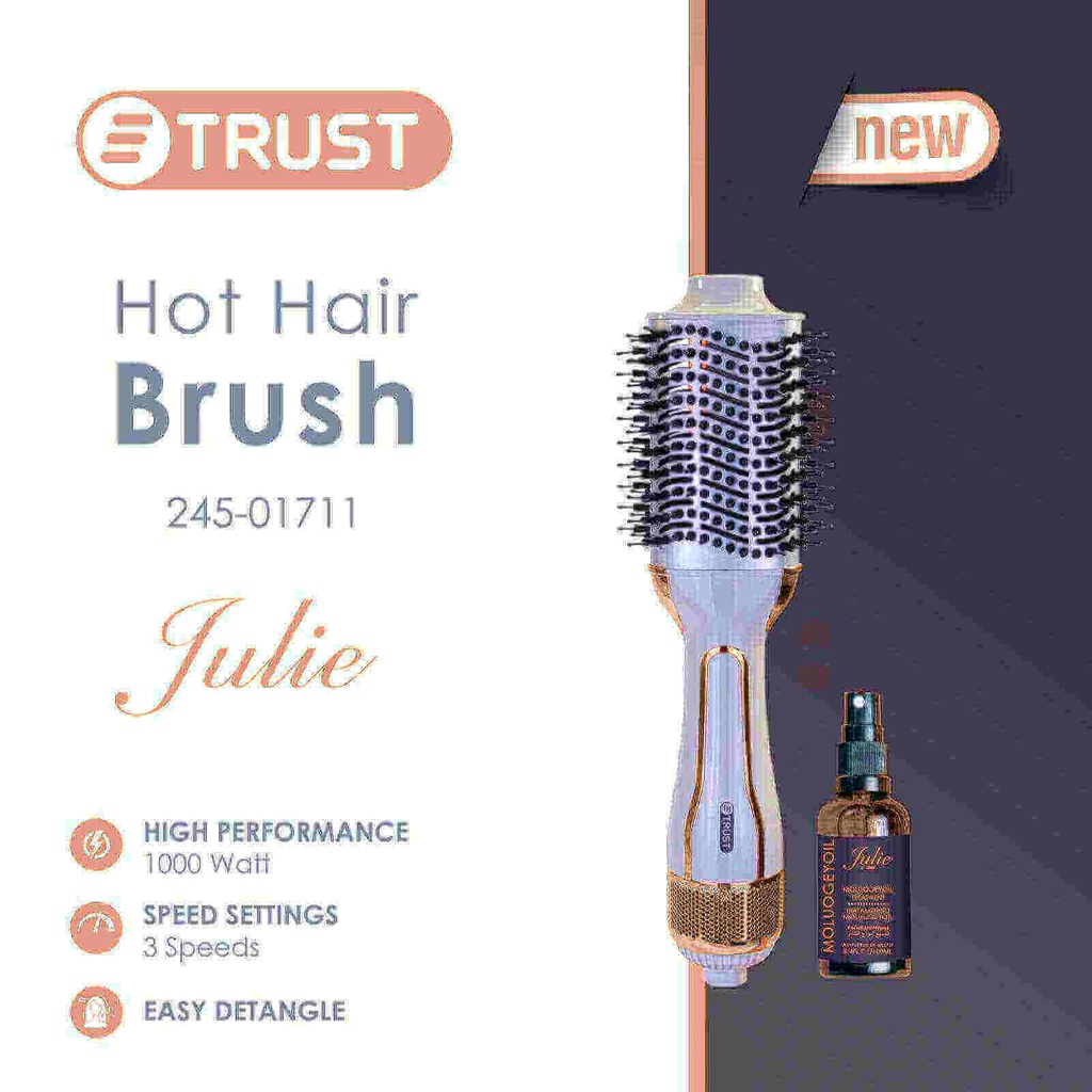 فرشاة شعر تراست مع زيت Julie 245-01711
