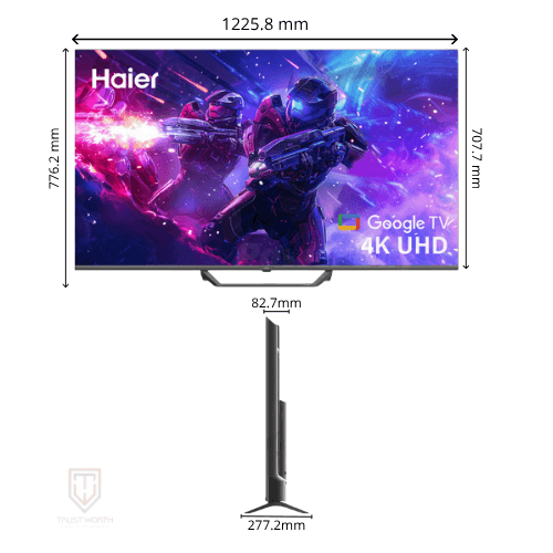 تلفزيون هاير حجم 55 أنش سمارت H55S80EUX