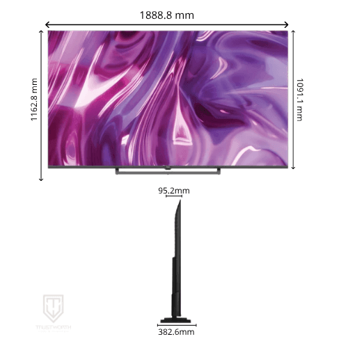 تلفزيون هاير حجم 85 أنش سمارت H85S80GUX