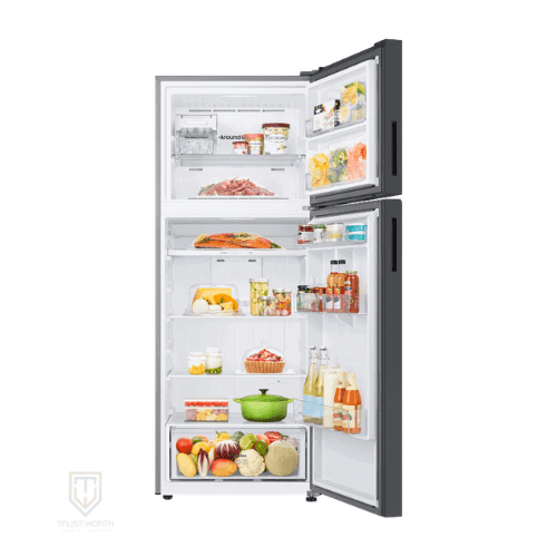 ثلاجة سامسونج 470 لتر زجاج اسود RT48CB6626BK (RT47CB662622ML)