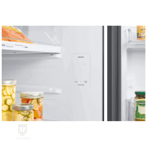 ثلاجة سامسونج 470 لتر زجاج اسود RT48CB6626BK (RT47CB662622ML)