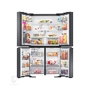 ثلاجة سامسونج 4 ابواب 649 لتر ستانلس اسود RF59C701EB1/EF