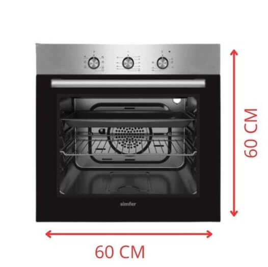 فرن سيمفير بلت ان 60 سم ستانلس SMF-ADC606 M-IX