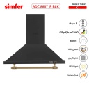 شفاط سيمفير مع مدخنة 60 سم اسود SMF-ADC8667R-BLK