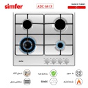 طباخ غاز سيمفير بلت ان 60 سم ستانلس SMF-ADC64 IX
