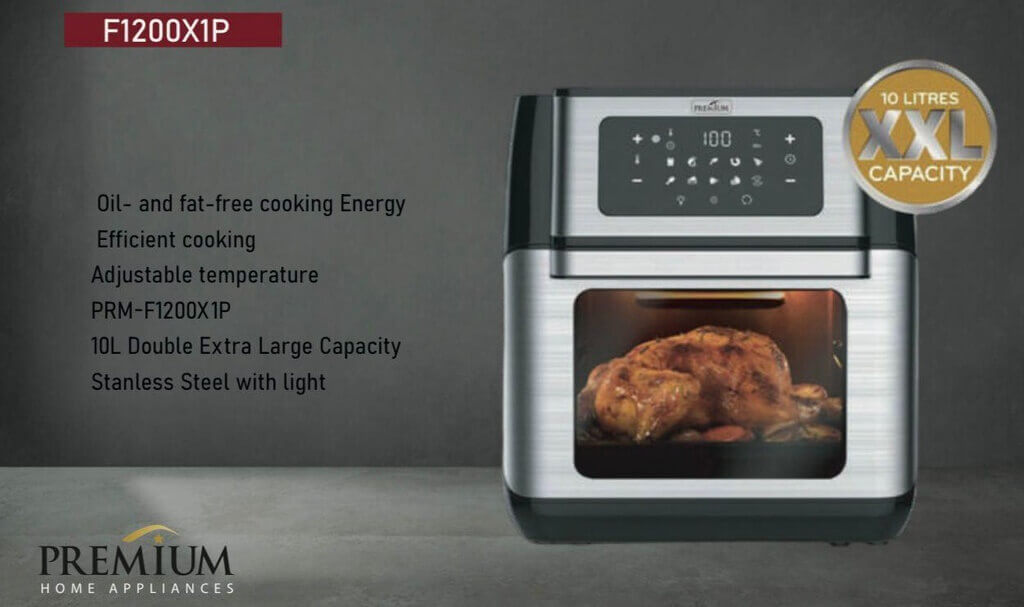 مقلى هوائي بريميوم 10 لتر ديجتال PRMP-F1200XLP