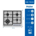 طباخ غاز هاير بلت ان 60 سم ستانلس HOB-765SS