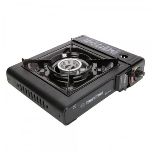 TOZK Portable Gas Hobs BDZ-155-A 227mm with lighter &amp; Bag Black