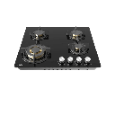 طباخ غاز هاير بلت ان 60 سم مواقد نحاسية زجاج اسود HOB-765BT1