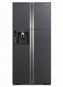 ثلاجة هيتاشي 4 ابواب 586 لتر زجاج سلفر R-W660PRS7 (GGR)