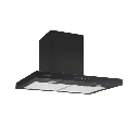 شفاط هاير مع مدخنة 60 سم ستانلس اسود HCH-T60TBBC