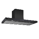 شفاط هاير مع مدخنة 90 سم ستانلس اسود HCH-T90TBBC